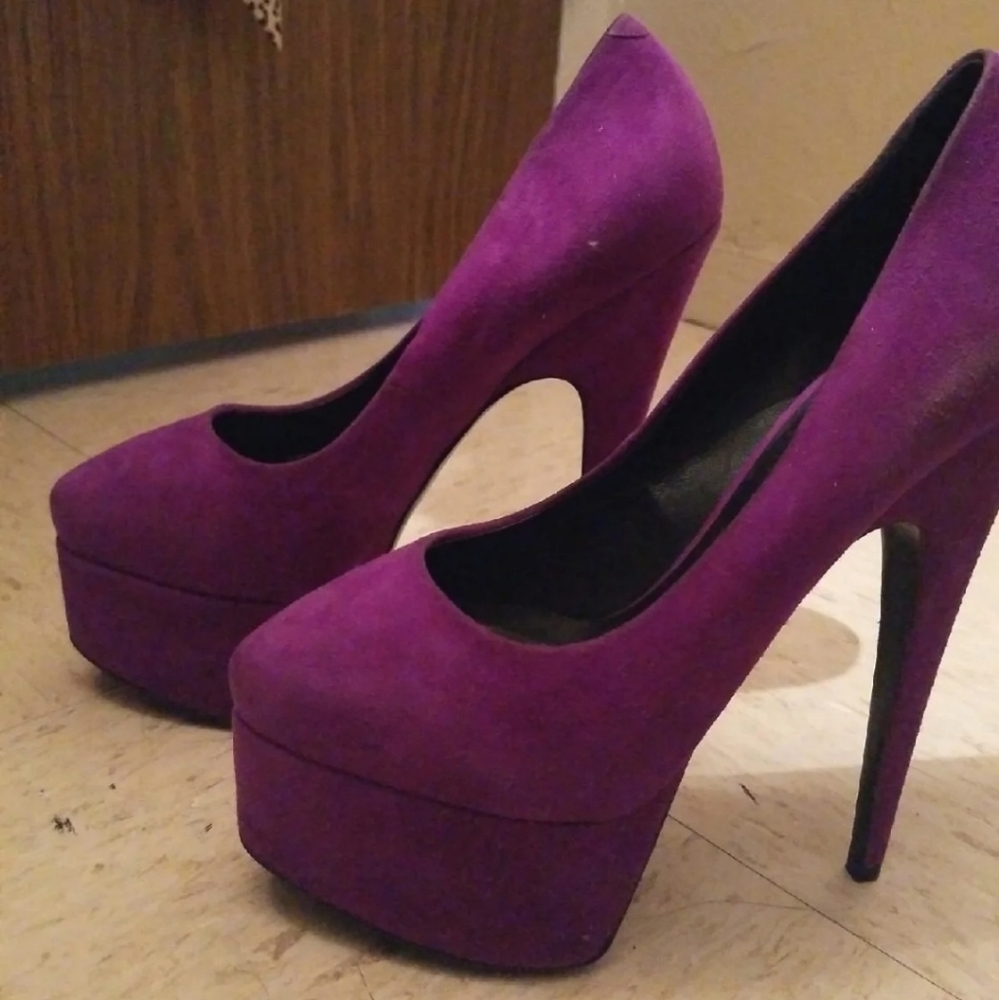 Giuseppe Zanotti Platform Pumps Purple Size 38